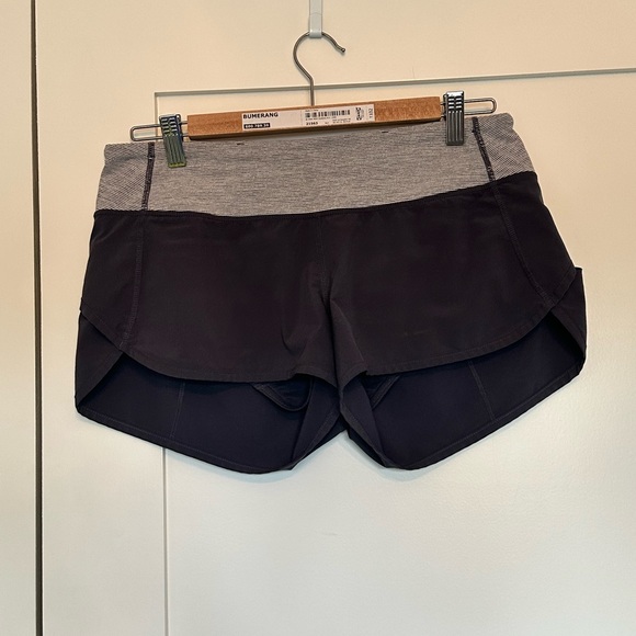 Lululemon Grey Sz6 6” Lined Shorts - Picture 2 of 4